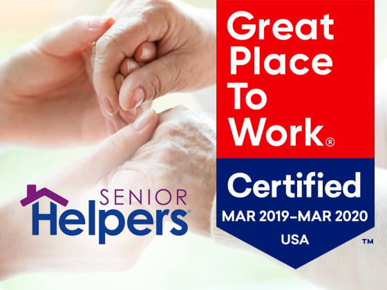 Senior Helpers is Certified as A Great Place to Work!