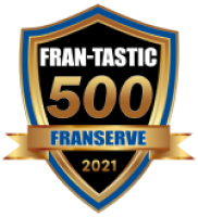 Senior Helpers badge for FranServe Fran-Tastic 500, 2021