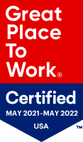 Senior Helpers badge for Great Place to Work Certified, May 2021 to May 2022