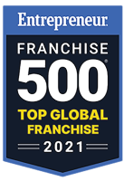 Senior Helpers badge for Entrepreneur Franchise 500 Top Global Franchise, 2021