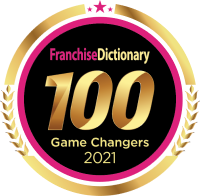 Senior Helpers badge for Franchise Dictionary 100 Game Changers, 2021
