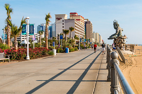 Skyline photo of Virginia Beach, Virginia, a featured territory for a Senior Helpers home care franchise